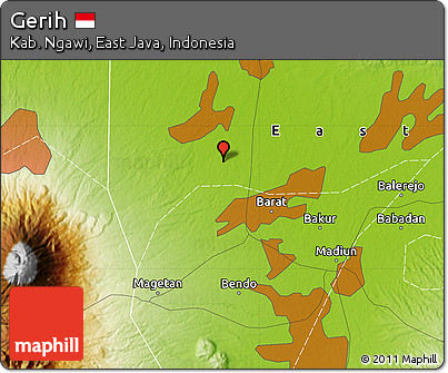 Physical Map of Gerih