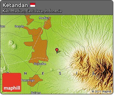 Physical Map of Ketandan
