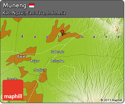 Physical Map of Muneng