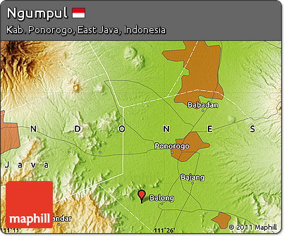 Physical Map of Ngumpul