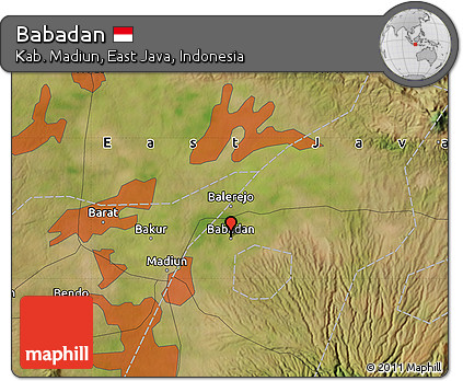 Satellite Map of Babadan