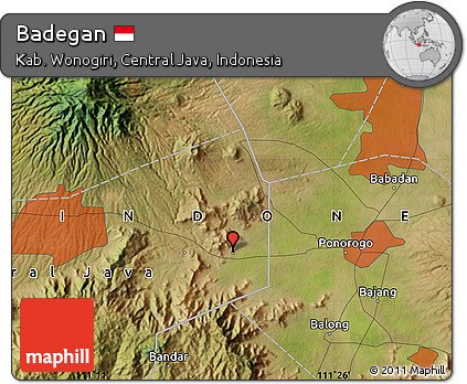 Satellite Map of Badegan