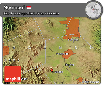 Satellite Map of Ngumpul