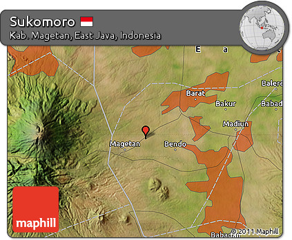Satellite Map of Sukomoro