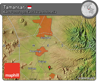 Satellite Map of Tamansari
