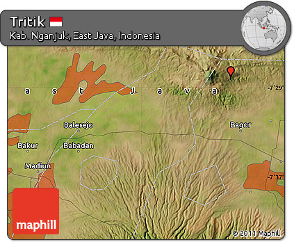 Satellite Map of Tritik