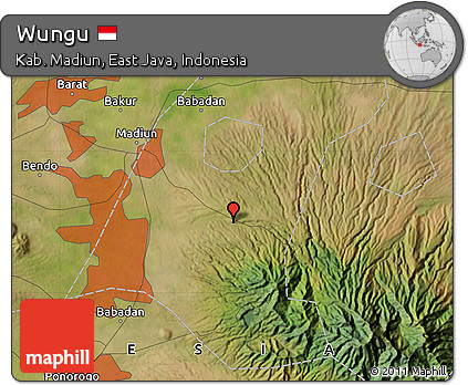 Satellite Map of Wungu