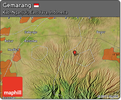 Satellite Map of Gemarang