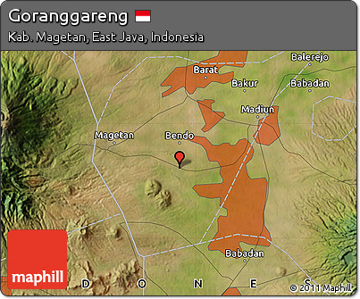 Satellite Map of Goranggareng