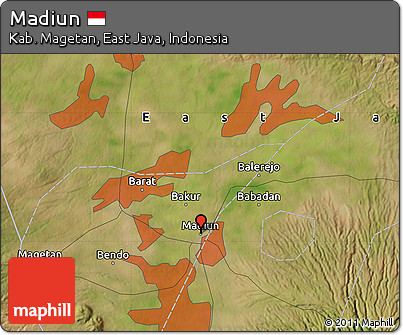 Satellite Map of Madiun