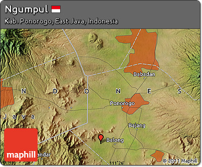 Satellite Map of Ngumpul