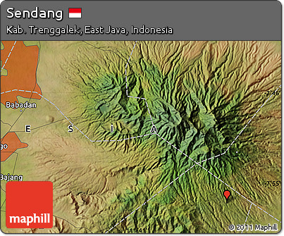 Satellite Map of Sendang