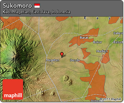 Satellite Map of Sukomoro