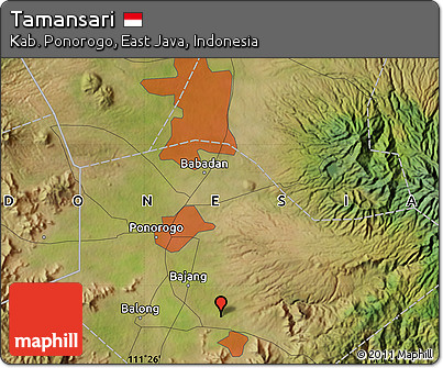 Satellite Map of Tamansari