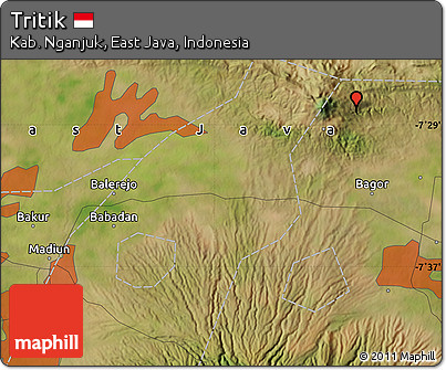 Satellite Map of Tritik