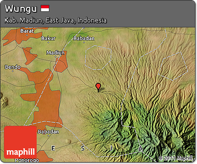 Satellite Map of Wungu