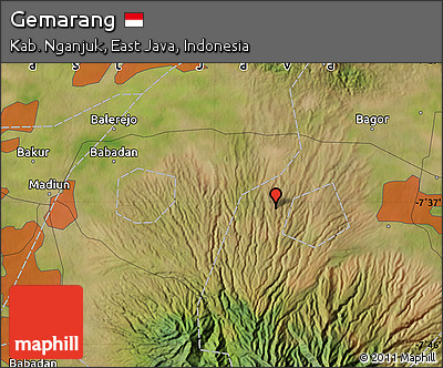 Satellite Map of Gemarang