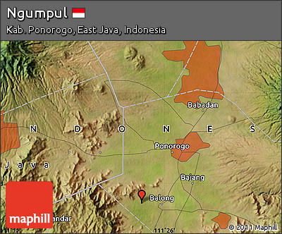 Satellite Map of Ngumpul