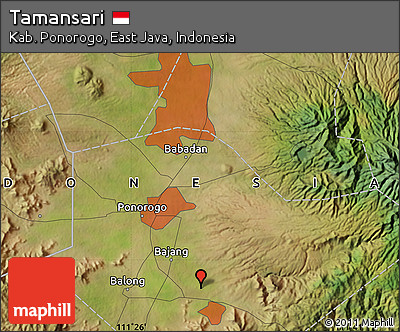 Satellite Map of Tamansari
