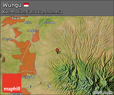 Satellite Map of Wungu