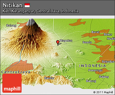 Physical Panoramic Map of Nitikan