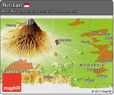 Physical Panoramic Map of Nitikan