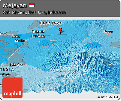 Political Panoramic Map of Mejayan