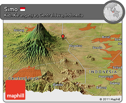 Satellite Panoramic Map of Simo