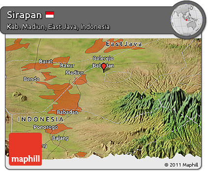 Satellite Panoramic Map of Sirapan