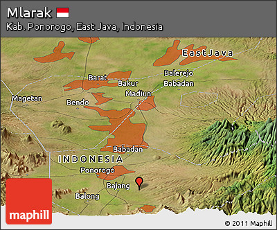 Satellite Panoramic Map of Mlarak