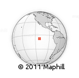 Outline Map of the Area around 7° 41' 23" S, 111° 16' 30" W, rectangular outline