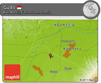 Physical 3D Map of Gudo