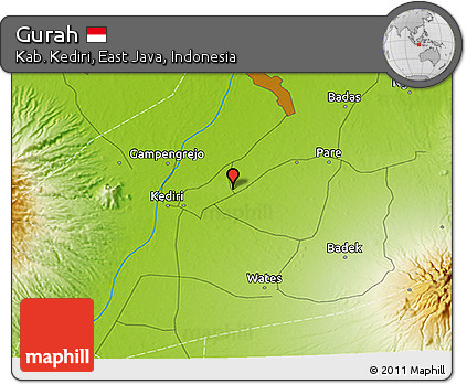 Physical 3D Map of Gurah