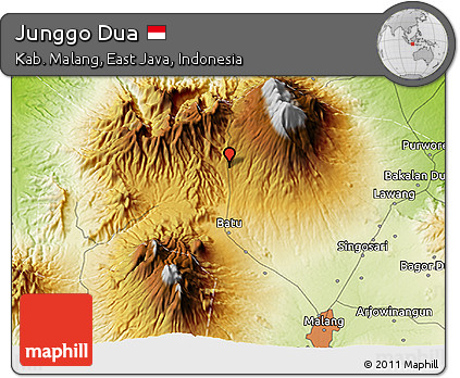 Physical 3D Map of Junggo Dua