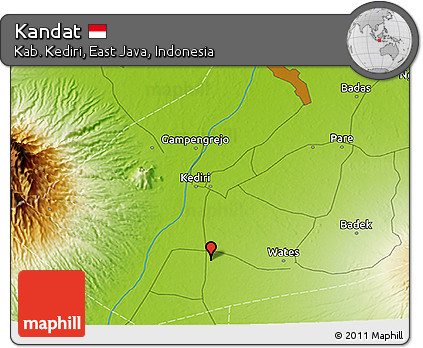 Physical 3D Map of Kandat