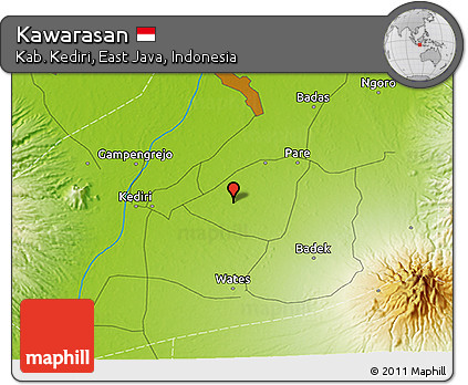 Physical 3D Map of Kawarasan