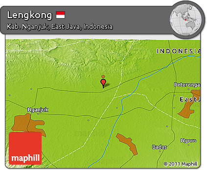 Physical 3D Map of Lengkong