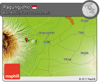 Physical 3D Map of Pagungjoho