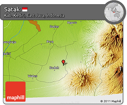Physical 3D Map of Satak