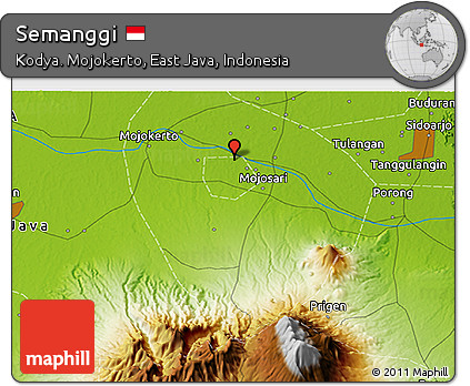 Physical 3D Map of Semanggi