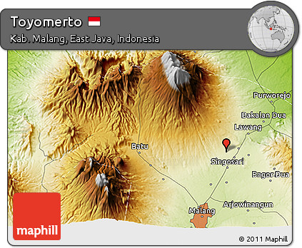 Physical 3D Map of Toyomerto