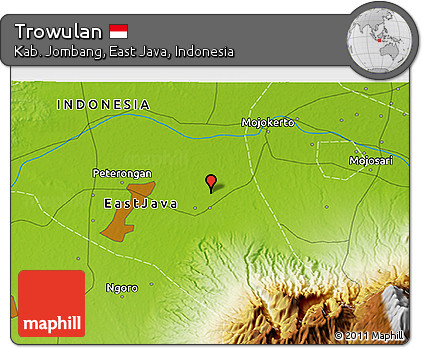 Physical 3D Map of Trowulan