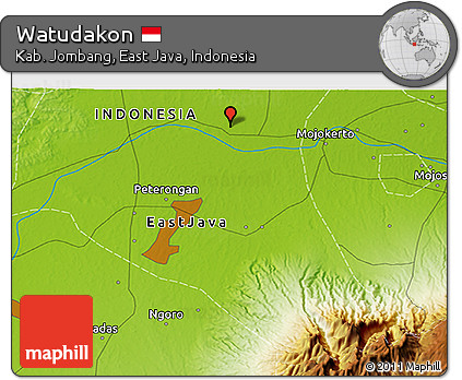 Physical 3D Map of Watudakon