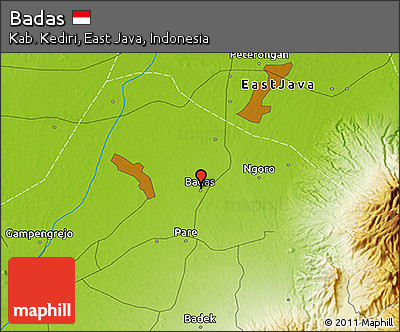 Physical 3D Map of Badas