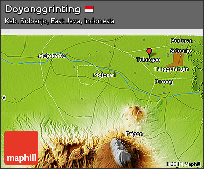 Physical 3D Map of Doyonggrinting