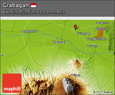 Physical 3D Map of Grabagan