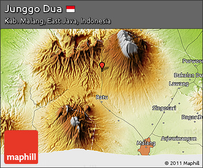 Physical 3D Map of Junggo Dua