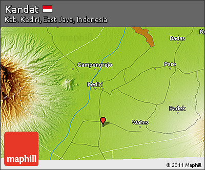 Physical 3D Map of Kandat