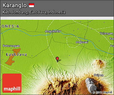 Physical 3D Map of Karanglo