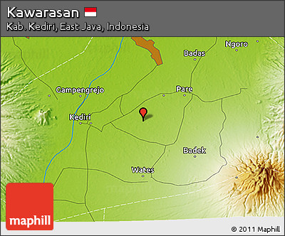 Physical 3D Map of Kawarasan